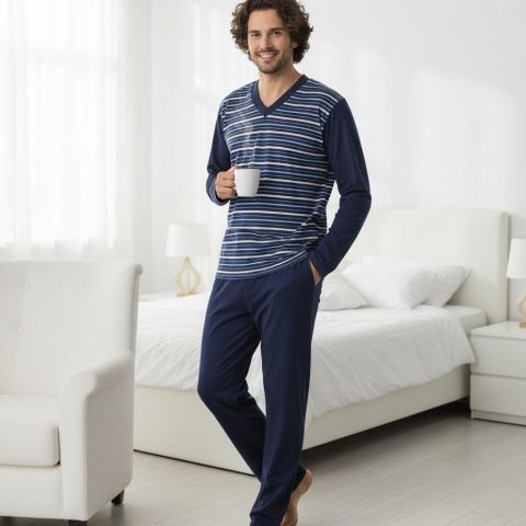 muska pidzamana pruge teget