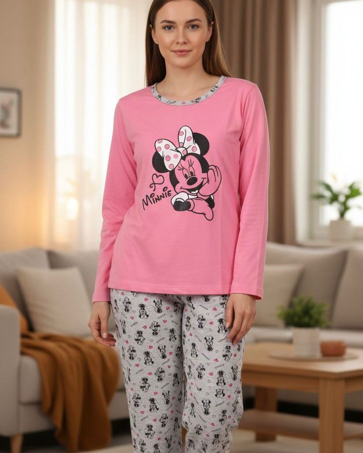 mini maus ženska pidžana roza