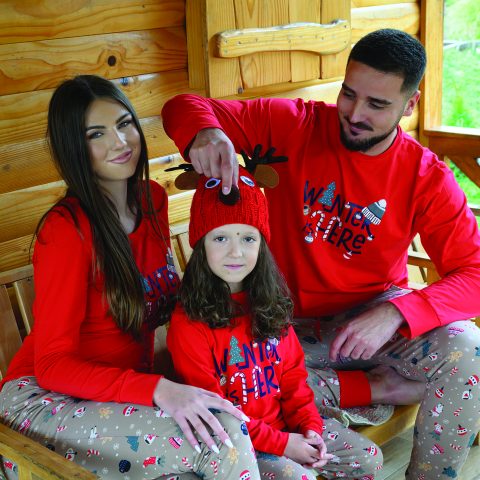 novogodišnja pidžama za porodicu