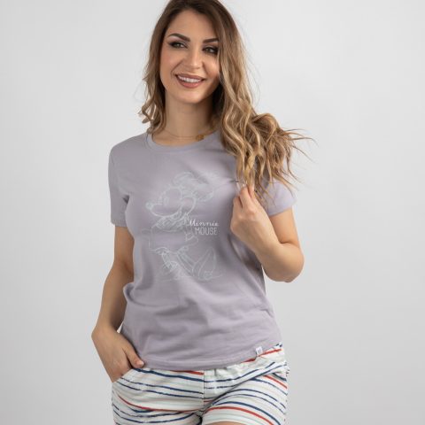 Bebi dol pidžama kratkih rukava i kratkih hlača "Mini Maus"