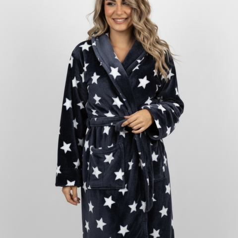 bademantil od polaracrni sa zvezdama