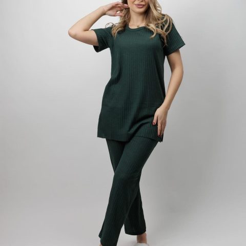 zenske pamucne pidzame tamno siva